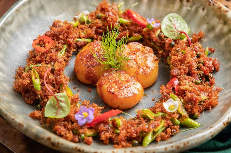 Jakobsmuscheln mit würziger Chili-Paste